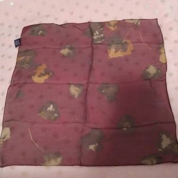 The Limited Autumn Leaves Semi-Transparent Silk Scarf - Picture 1 of 4